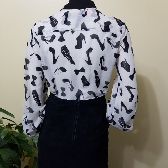 Vintage Kardashian Kollection Bowtie Blouse - Picture 3 of 6